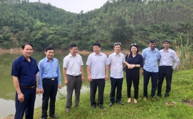 Tổng cục trưởng Nguyễn Văn Tỉnh kiểm tra công tác bảo đảm an toàn đập, hồ chứa thủy lợi trước mùa mưa lũ tại Lạng Sơn