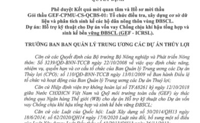 GEF-CPMU-CS-QCBS-01: Mekong delta rural household livelihoods survey and analysis